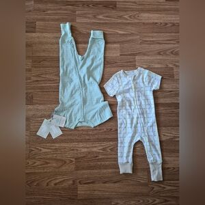Cloud Island 3-6 Month Old Baby 2-Pack Rompers